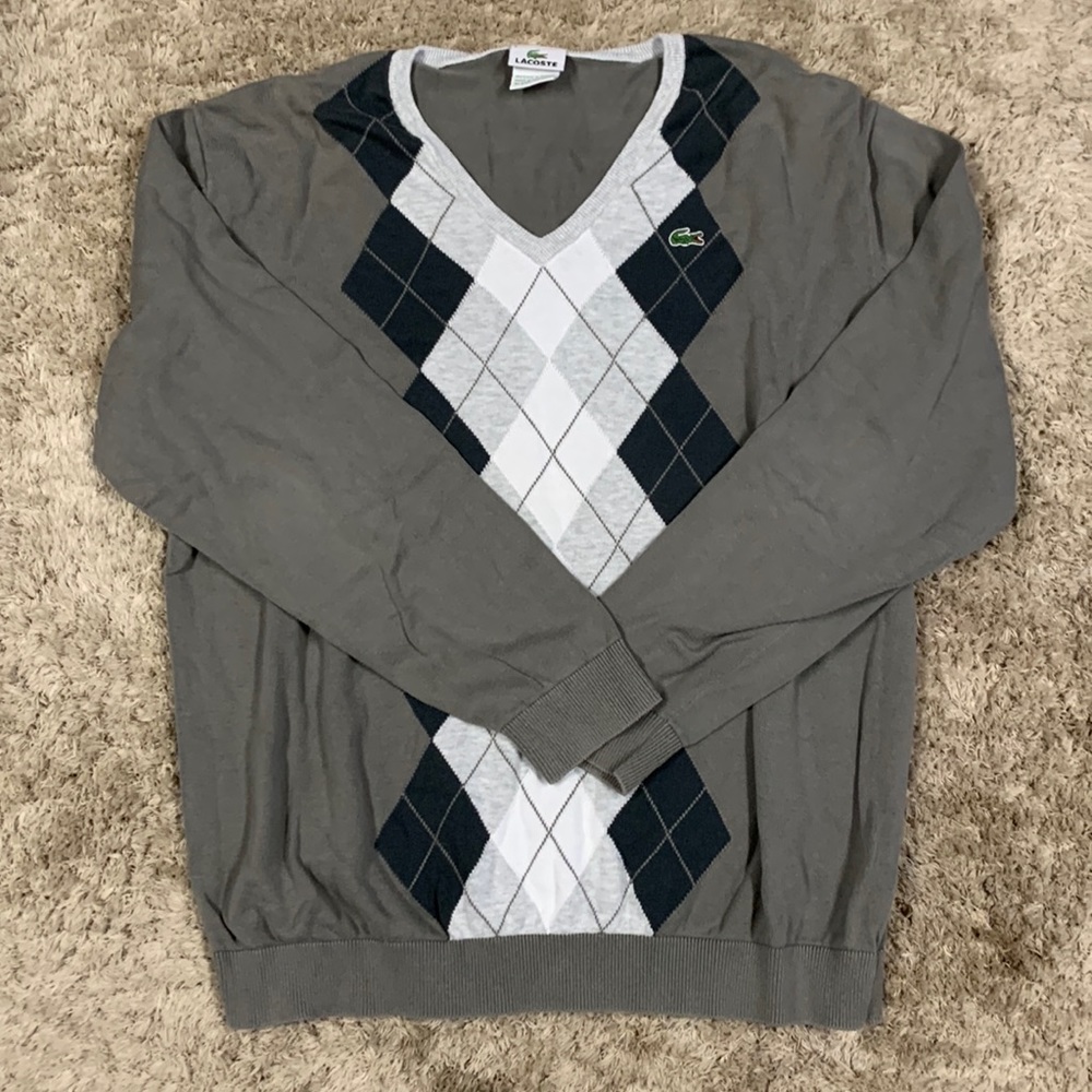 LACOSTE GREY SWEATER